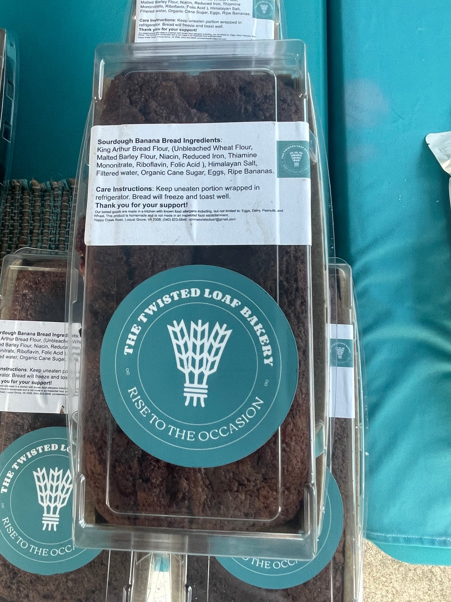 Banana Bread WITHOUT Walnuts