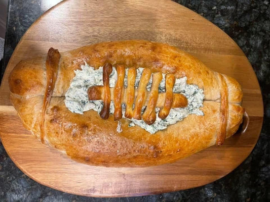 Football Shaped Sourdough Dip Bowl